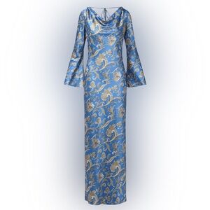Veronica Beard Ember Silk-Blend Maxi Dress